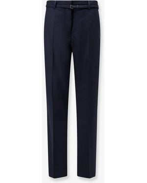 Dries Van Noten Presta Wool Trousers - Blue