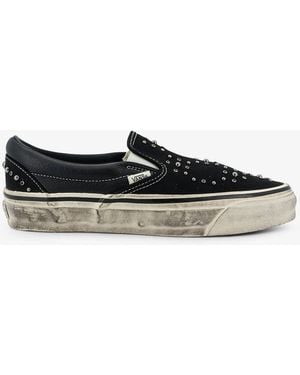 Vans Slip-On Trainers 98 Canvas/Leather - White