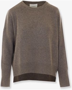 Lisa Yang Mila Cashmere Sweater With Ribbed Knit - Gray