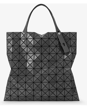 Issey Miyake Prism Gloss Shoulder Bag With Triangular Pattern - Black