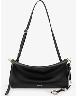 Alaïa Le Click East West Small Leather Crossbody Bag - Black