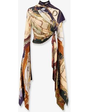 Zimmermann Valiant Draped Scarf Top - White