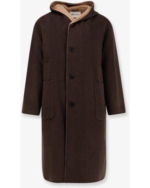 Amaranto Wool And Cashmere Coat - Brown