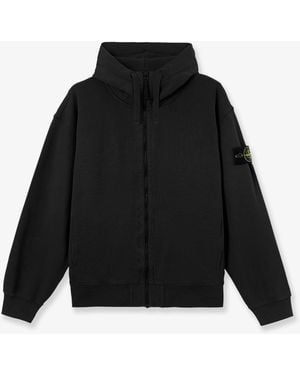 Stone Island Oversized Organic Cotton Sweatshirt - Black