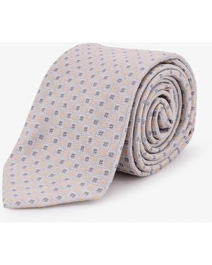NUGNES 1920 Silk Tie - White