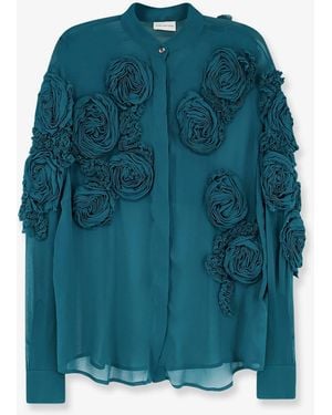 Dries Van Noten Chowsa Viscose Shirt - Blue