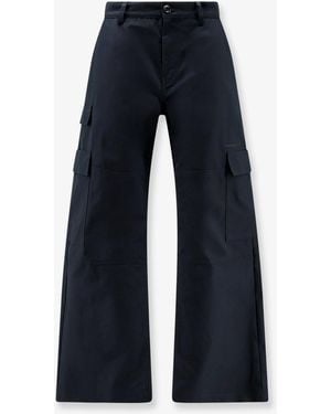 Balenciaga Straight Fit Cargo Cotton Pants - Blue