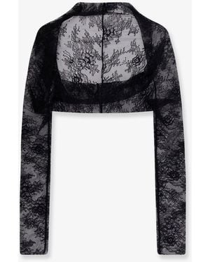 Alberta Ferretti Lace Top - Black