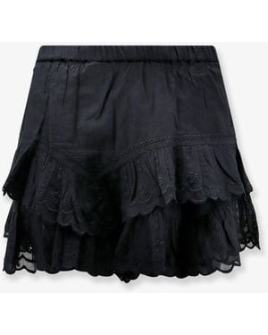 Isabel Marant Jocadia Organic Cotton Shorts - Blue