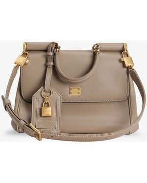 Dolce & Gabbana My Sicily Leather Handbag - Natural