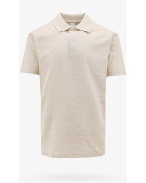 Berluti Cotton Polo Shirt With Iconic Embroidery - White