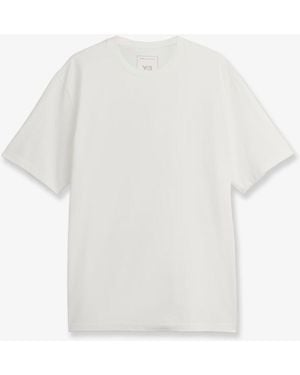 Y-3 Cotton Gfx Ss Tee T-Shirt - White