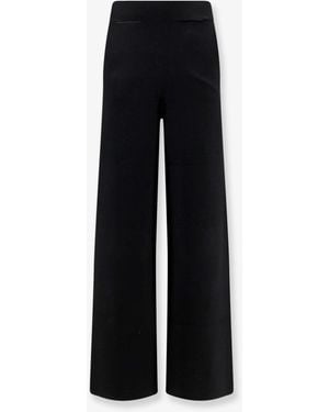 Hevò Viscose Blend Trousers - Black