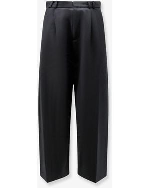 Studio Nicholson Oversized Wool Blend Trousers - Black