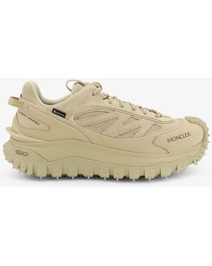 Moncler Trailgrip Apex Craft Gtx Mesh And Suede Sneakers - Natural