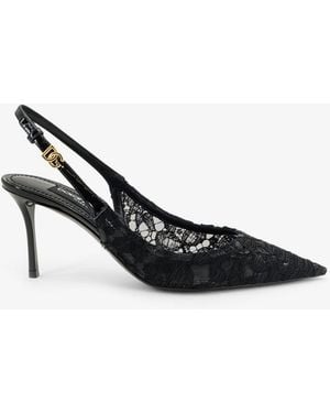 Dolce & Gabbana Lace Décolleté - Black