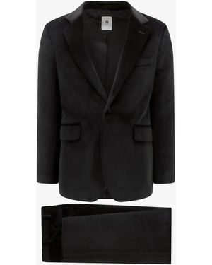 PT Torino Velvet Suit With Les Enfants Du Paradis Internal Tag - Black