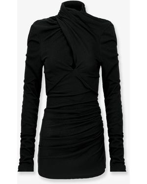 Entire studios Grés Stretch Cotton Top - Black