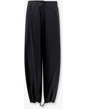 Alysi Modal Trousers With Drawstring Detail - Blue
