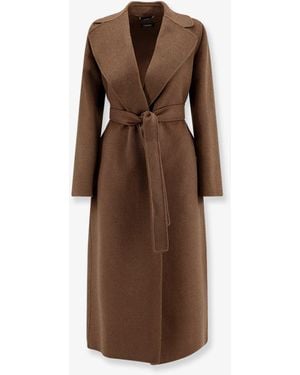 Max Mara Poldo Wool Coat - Brown