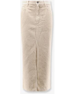 Isabel Marant Marant Etoile Odalie Corduroy Skirt - White