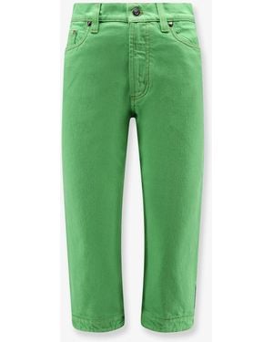 Versace Non-Stretch Cotton Pants - Green