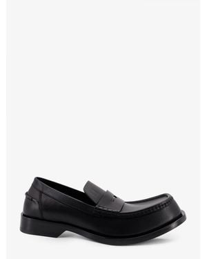 Loewe Bobine Leather Loafers With Engraved Anagram Logo - Black