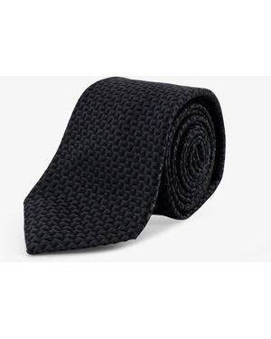 Kiton Silk Tie - Black