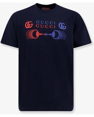 Gucci Cotton T-Shirt - Blue