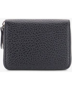 Maison Margiela Four Stitches Small Leather Wallet - Grey