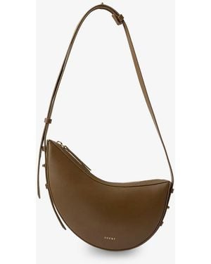Soeur Wino Mini Leather Crossbody Bag - White