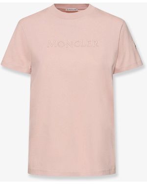 Moncler Biologic Cotton T-Shirt - Pink