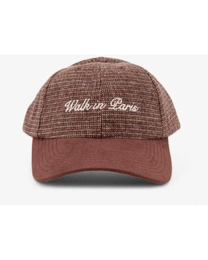 Walk In Paris Cappello Con Motivo Pied De Poule - Marrone