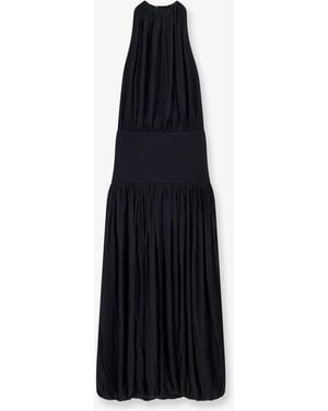 TOTEME Soft Gathered Viscose Dress - Black