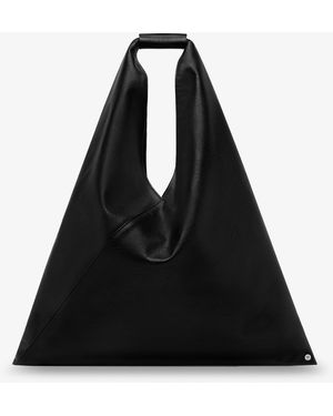 MM6 by Maison Margiela Japanese Triangular-Shaped Tote Bag - Black