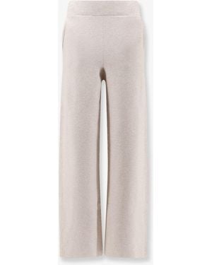Hevò Viscose Blend Trousers - Natural