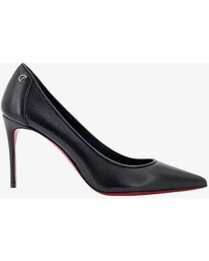 Christian Louboutin Sporty Kate 85 Leather Court Shoes - White