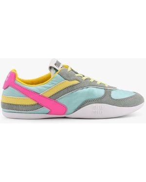 Miu Miu Sneakers Low-Top Gymnasium - Verde