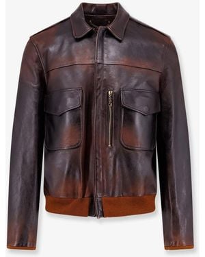 Golden Goose Deluxe Leather Jacket - Brown