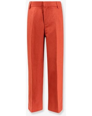 Closed Jurdy Cotton And Linen Trousers - Red