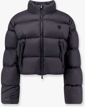 Gucci Crop Fit Down Jacket With Iconic Crest - Blue