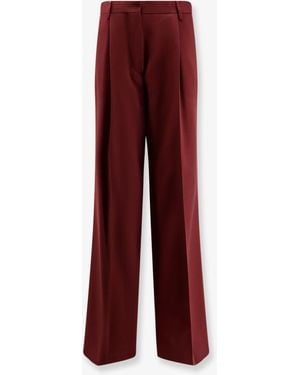 Dries Van Noten Portias Wool Pants - Red