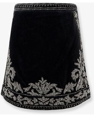 Scarlett Poppies Tova Velvet Skirt - Black