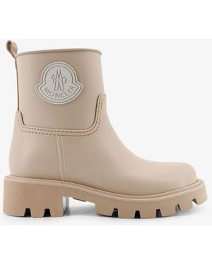 Moncler Kickstream Rubber Rainboots - Natural