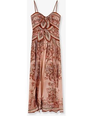 Zimmermann Aster Scarf Silk Dress - White