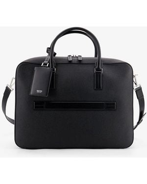 Tom Ford Leather Work Bag Laptop & Briefcases - Black