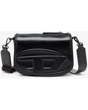 DIESEL 1Dr Camera Bag Leather Crossbody Bag - Black