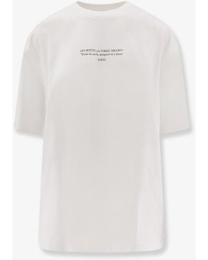 Off-White c/o Virgil Abloh Cotton T-Shirt - White