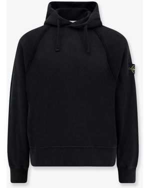 Stone Island Organic Cotton Sweatshirt - Black