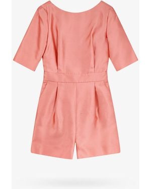 Max Mara Silk And Cotton Jumpsuit - Pink
